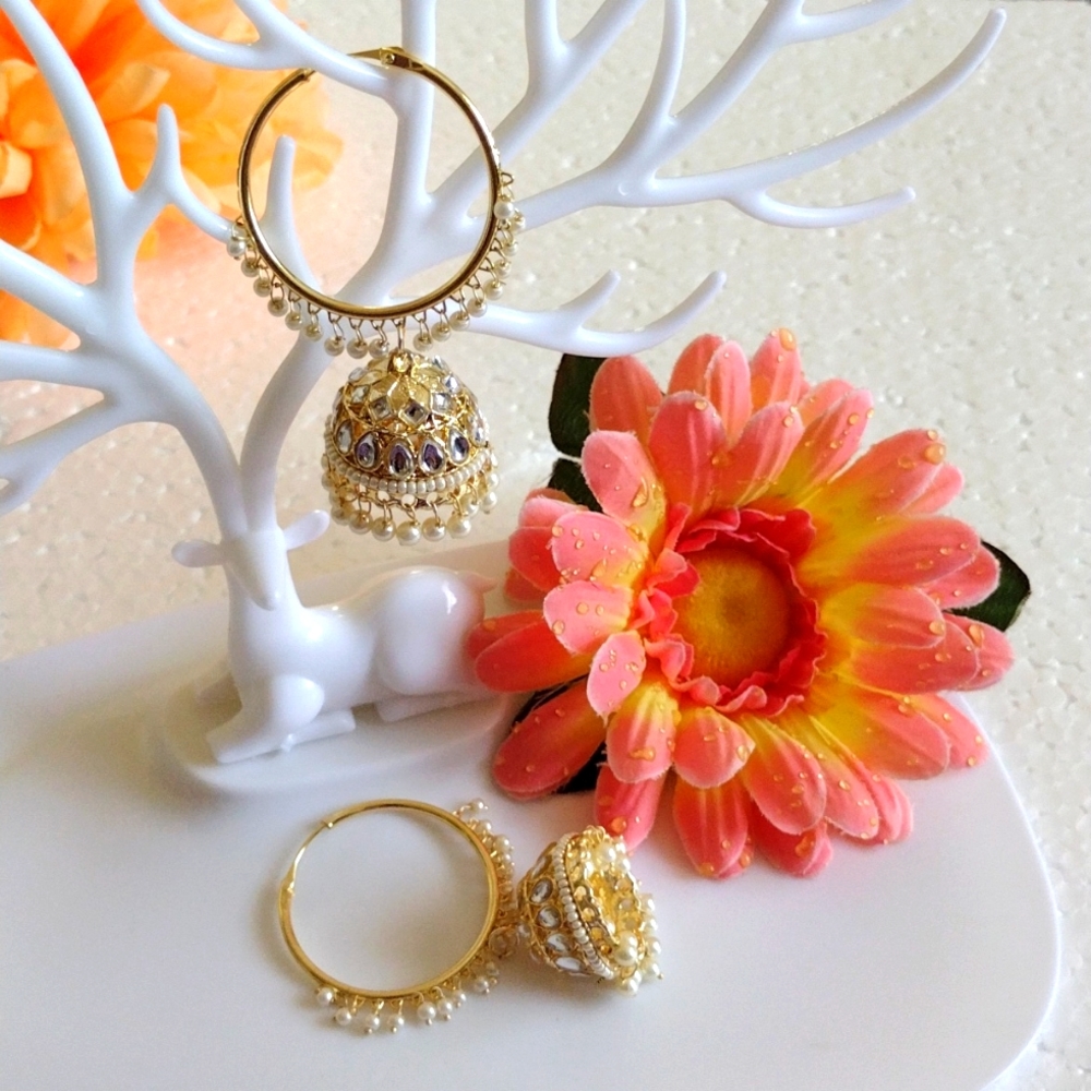 Jumka earrings salwar kameez Indian Pakistani Eid Diwali wedding